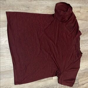 Burgundy Short Sleeve Top